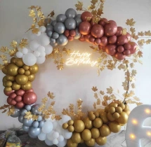 birthday Golden Leaf Aura Birthday Decoration